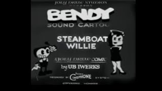 SteamBoat Willie but it's Bendy