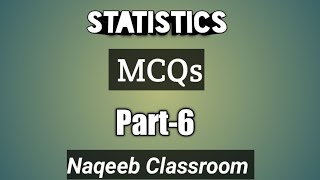 Statistics mcqs part-6|Statistics MCQs|statistics lectures |unit#6 class 12th|Urdu/Hindi