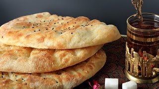 طرز تهیه نان بربری در ٣ دقیقه Quick Recipe for Homemade Barbari Bread in 3 Minutes#cooking