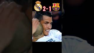 Real Madrid VS Barcelona El Classico 2015/16. #shorts #ronaldo #messi #elclassico