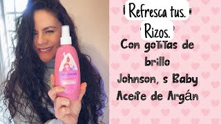 Refresca tus rizos con Gotas de Brillo Johnson Baby  en spray