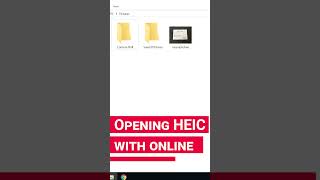 How to open photos with such extension as HEIC in a Windows operating system #shorts #short