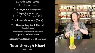 "Tour Through Kahari" cocktail by ERYN REECE  from Banzabar at Freemans (April 2021)