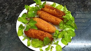 Street style bread egg roll / Bread Cutlet Recipe in Tamil.