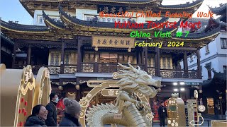 Beautiful Evening at YuYuan Tourist Mart - Shanghai - China  I  China Visit # 7   Feb.  2024  I 4K