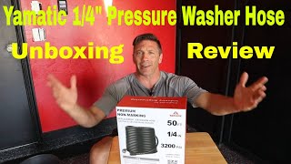 Yamatic 1/4" 50ft Pressure Washer Hose Review & Unboxing with my Active VE52 & SGS28