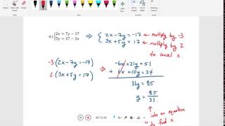 Chapter 7.5 - Solving Systems of Linear Equations by Elimination