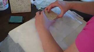 Heat Embossing on Tissue Paper