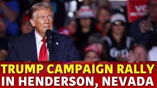 Donald Trump's Final Campaign Push in Henderson, Nevada | 2024 Presidential Election Rally Coverage