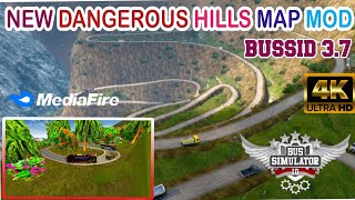 New dangerous hills map mod||How to add map mod bus simulator indonesia||bussid v3.7||