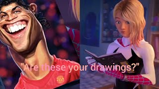 "Are these your drawings?" | Spiderverse meme (CR7 edition part 1)