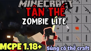 Cách Tải Addon/Mod Tận Thế Zombie Lite Cho Máy Yếu | Mod/Addon Zombie Apocalypse In MCPE 1.18+