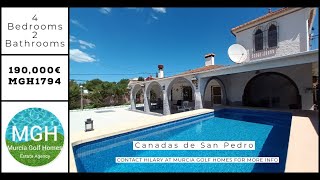 SOLD MGH1794 - Country Villa in Canadas de San Pedro 190,000€