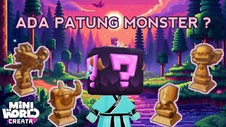 Cara Mendapatkan Trophy Patung Monster - Mini World Creata VOID NIGHT | Mr Mini