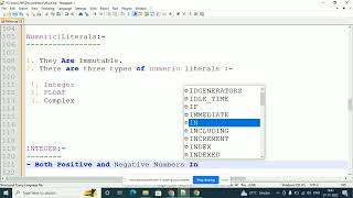 What are Literals in Python? Types of Literals In Python| Identifiers in Python in Hindi