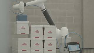 Collaborative Robot Palletizer - COBOT - Coffee Capsules - ITALPAL