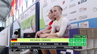 AWC22 - Ricarda Zander - Free: Long Program Junior (22.05.2022)