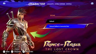 How to Unlock Deluxe Edition IMMORTAL SKIN Costume | Prince of Persia The Last Crown