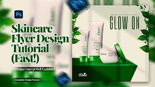 Skincare Flyer Design Tutorial (FAST!) Photoshop