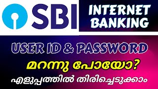 SBI Internet banking Forgot Username & Password | How to Find SBI User Name & Reset Password