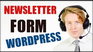 Newsletter plugin WordPress using Mailchimp - Captainform Tutorial 2016