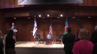 Cantor Marcus Feldman of Sinai Temple sings Azerbaijani National Anthem