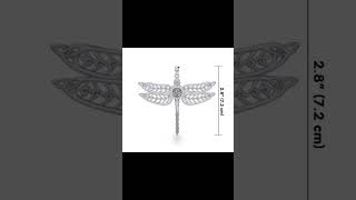 The Celtic Dragonfly with Triskele Silver Pendant Follow us to see more #pendant #jewelry #jewellery