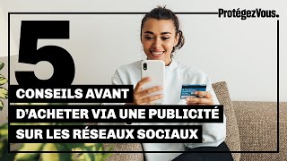 Acheter via une publicité sur les réseaux sociaux