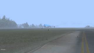 PMDG B747-400 Closup Takeoff @ SXM FSHD