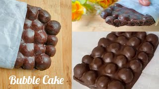 Chocolate Bubble Cake Without Mould। No-Bake Chocolate Cake In 15 Min। चॉकलेट केक बिना मोल्ड के