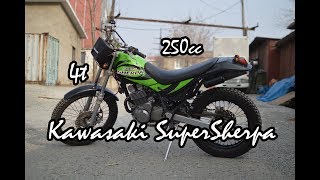 Kawasaki SuperSherpa Review. Обзор и запуск мотоцикла.