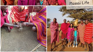 THE LIFE OF MASSAI PEOPLE || HOW MASSAI  MAKE FIRE || FACTS ABOUT LIFE