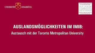 Im IMIB ins Ausland: Studiere ein Semester in Kanada - mit Stipendium!