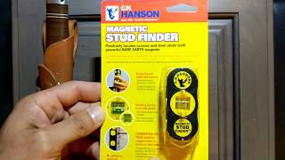 CH Hanson Magnetic Stud Finder - Packaging