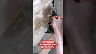 2017 RX350 TRANSMISSION OIL LEVEL CHECK #mechanic #automobile #repair