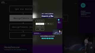 Seamless Design Updates with Tokens | Mikołaj Dobrucki 2019 #FrontZurich #shorts