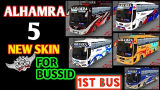 Alhamra _ Top 5 _ New Bus Skin _ For Bussid _ 1st Bus _ BDBLR _ Bus Simulator Indonesia