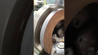 Machining a steel flange on the Cazeneuve lathe #asmr #machine #lathemachine #machinist #steel