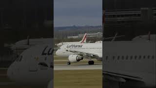 🛫 Lufthansa Airbus A320-211 D-AIQU taking off at Munich Airport (MUC) #planespotting #aviation