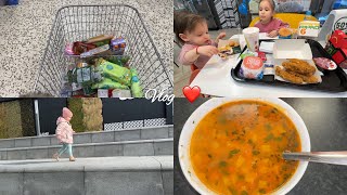 Vlog❤️| In oras cu fetitele| Cumparaturi alimentare familie de 4 | Ciorba de fasole de post