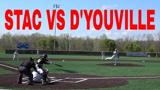 COLLEGE BASEBALL ST THOMAS AQUINAS VS D'YOUVILLE IN BUFFALO