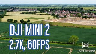 DJI MINI 2. 2.7K, 60FPS. Rural Lincolnshire Flight From Langton By Wragby. (Cows).