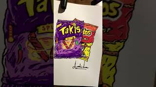 Hot Cheetos and Takis drawing #subscribe #art #drawing #takis #Cheetos#cool