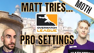 Playing Overwatch w/ PRO SETTINGS (MOTH)