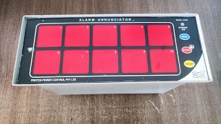 10 Window Alarm Annunciators With Metal Enclosure