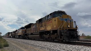 UP 8494 SD70ACe Leads Intermodal on the Lordsburg Sub in Bowie, Arizona