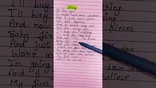 Baby song(lyrics) -Justin Bieber #lyrics #song #viral #shorts