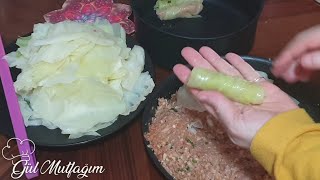 LAHANA SARMASI İÇ MALZEMESİ ÇOK FARKLI GÖRMELİSİN👌 CABBAGE ROLLS-Step by Step Recipe   @Hunggapgiay929