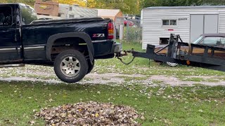 1986 Case 1845 Skid Loader vs 2002 Chevy 1500. Unload Almost Gone Wrong...