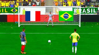 FIFA 23 ! FRANCE VS BRAZIL ! MBAPPE VS NEYMAR I  PENALTY SHOOTOUT ! PC GAME NEXT GEN 4K!